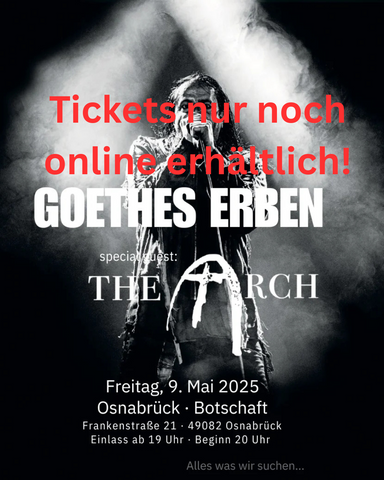 Hardticket Goethes Erben LIVE in Osnabrück am 09.05.2025