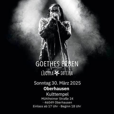 Hardticket Goethes Erben LIVE in Oberhausen am 30.03.2025